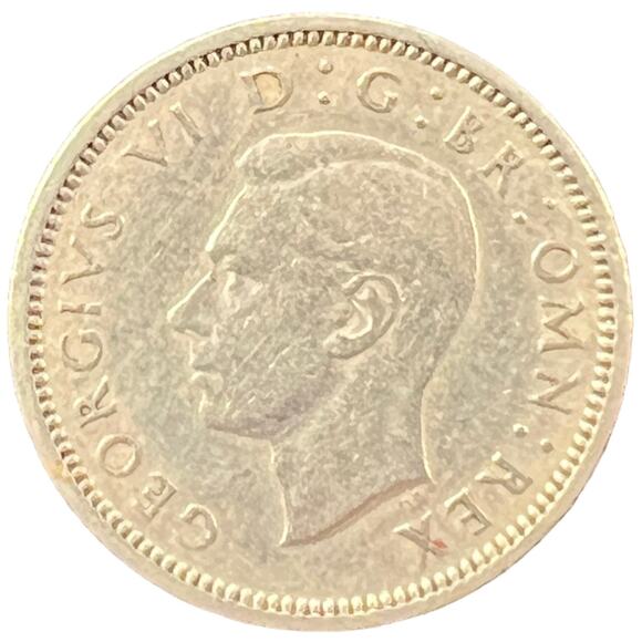 1950 SIXPENCE BRIDAL LUCKY MONEY SHOE - Picture 2 of 3